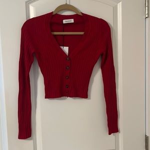 Cropped Cashmere Cardigan